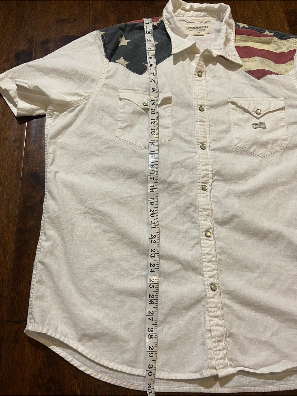 Ralph Lauren Denim & Supply Western Shirt American Flag Yoke Mens 2XL - Picture 3 of 6